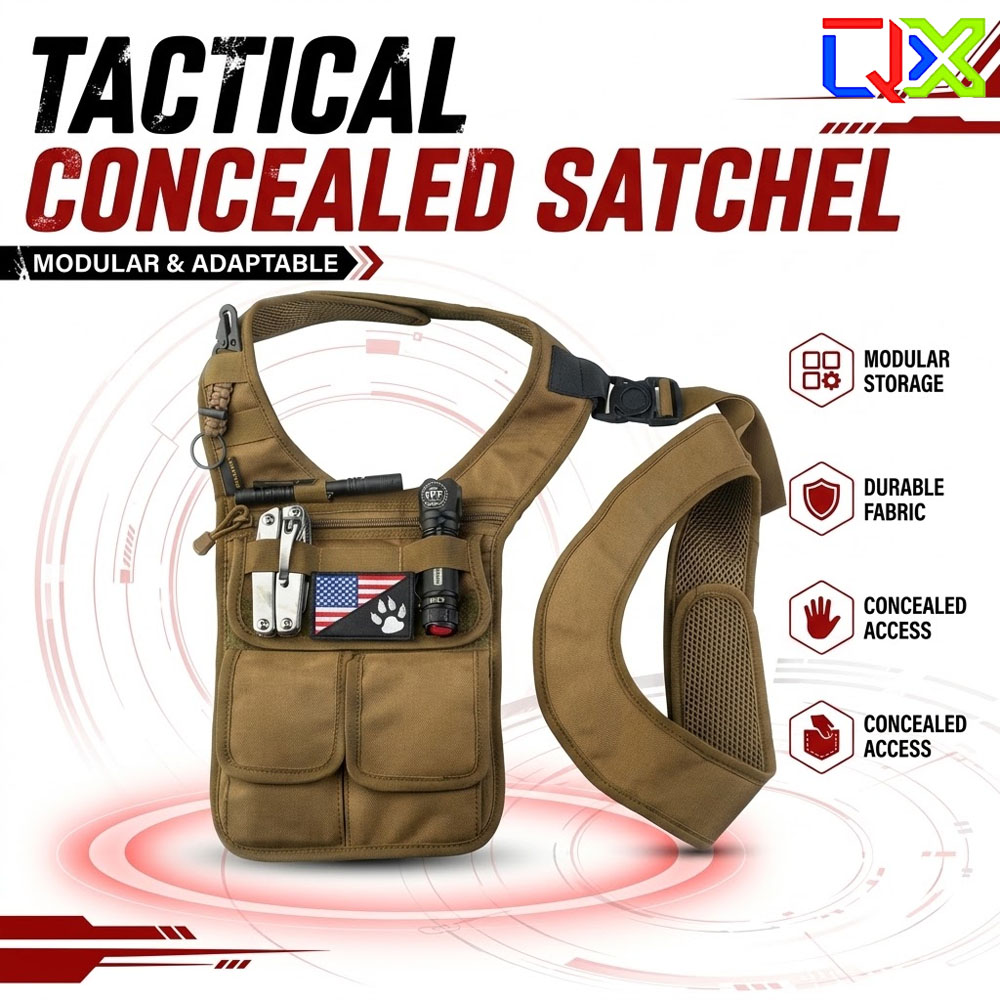 Edc Carry Bag For Men - Bolso táctico oculto QX, bandolera para