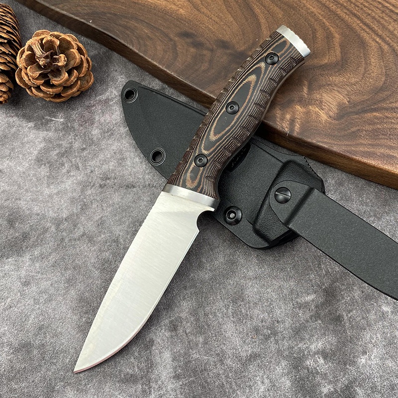 Edc Fixed Blade Deep Carry - Cuchillo recto D2 hoja G10 mango