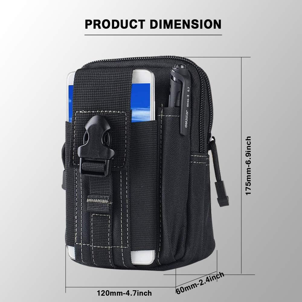 Bolsa táctica Molle para cintu - Edc Carry Pouch reseña y precio