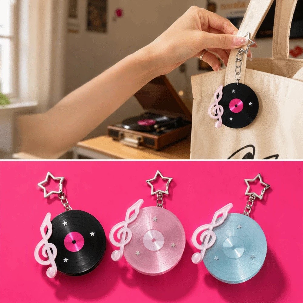 Llavero de disco de vinilo Y2K - Cable Winder Keychain reseña y precio