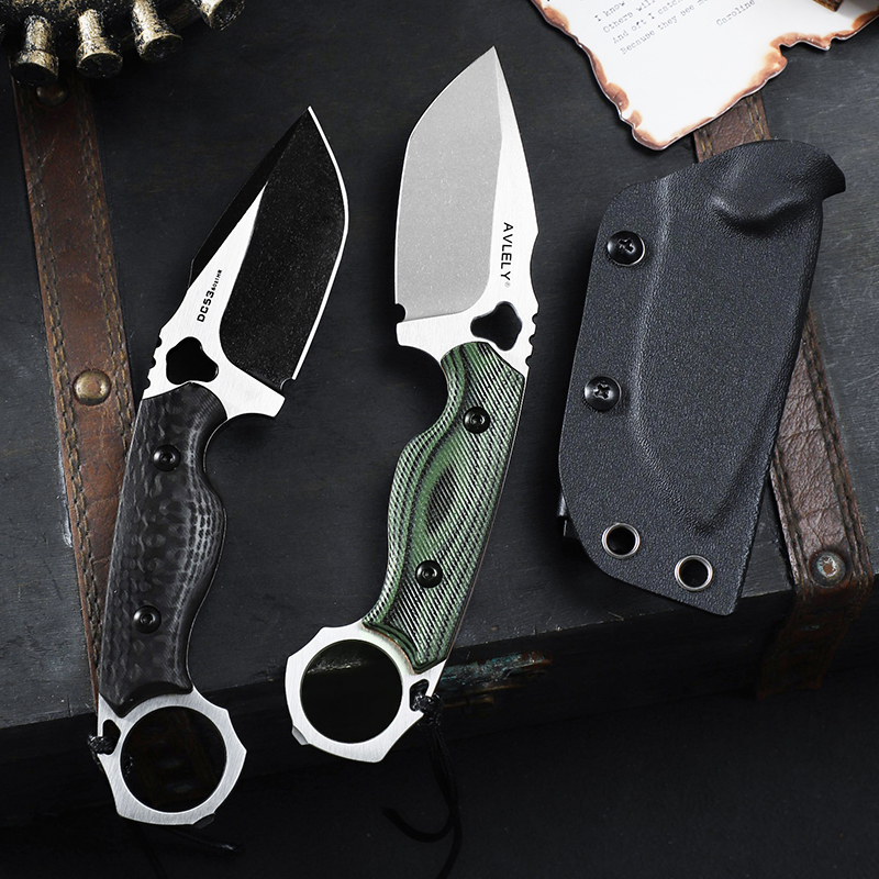 Cuchillo de hoja fija de acero - Edc Fixed Blade Deep Carry reseña y precio