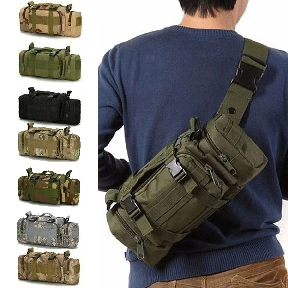 Riñonera de lona Molle, riñone - Edc Carry Bag For Men reseña y precio