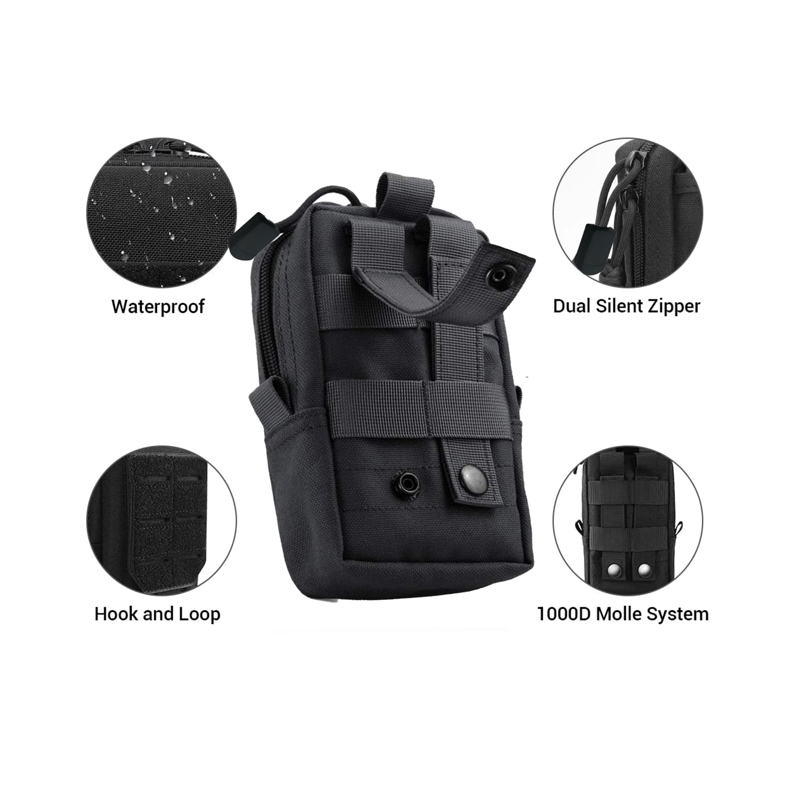 Bolsa táctica Molle, riñonera  - Edc Carry Pouch reseña y precio