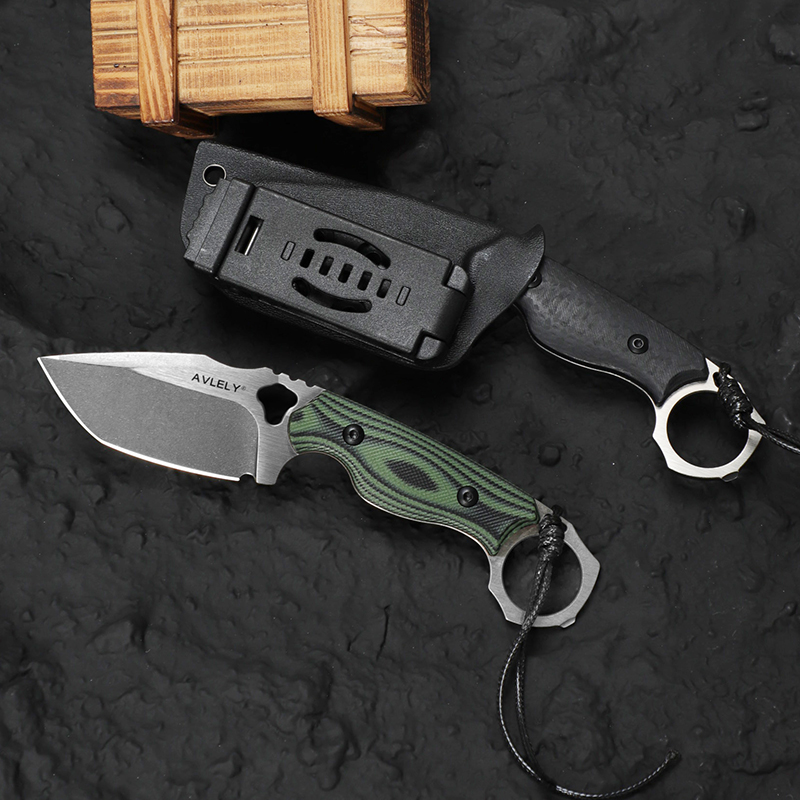 Cuchillo de hoja recta de acer - Edc Fixed Blade Deep Carry reseña y precio