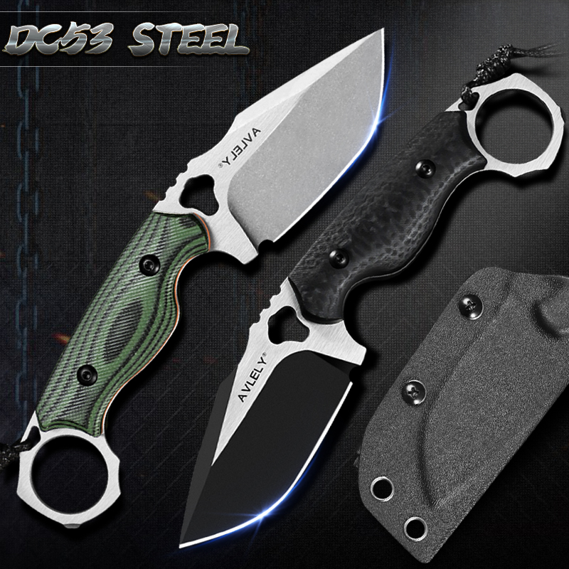 Cuchillo de hoja recta de acer - Edc Fixed Blade Deep Carry reseña y precio