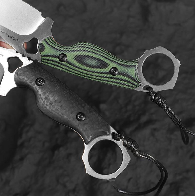Cuchillo de hoja recta de acer - Edc Fixed Blade Deep Carry reseña y precio