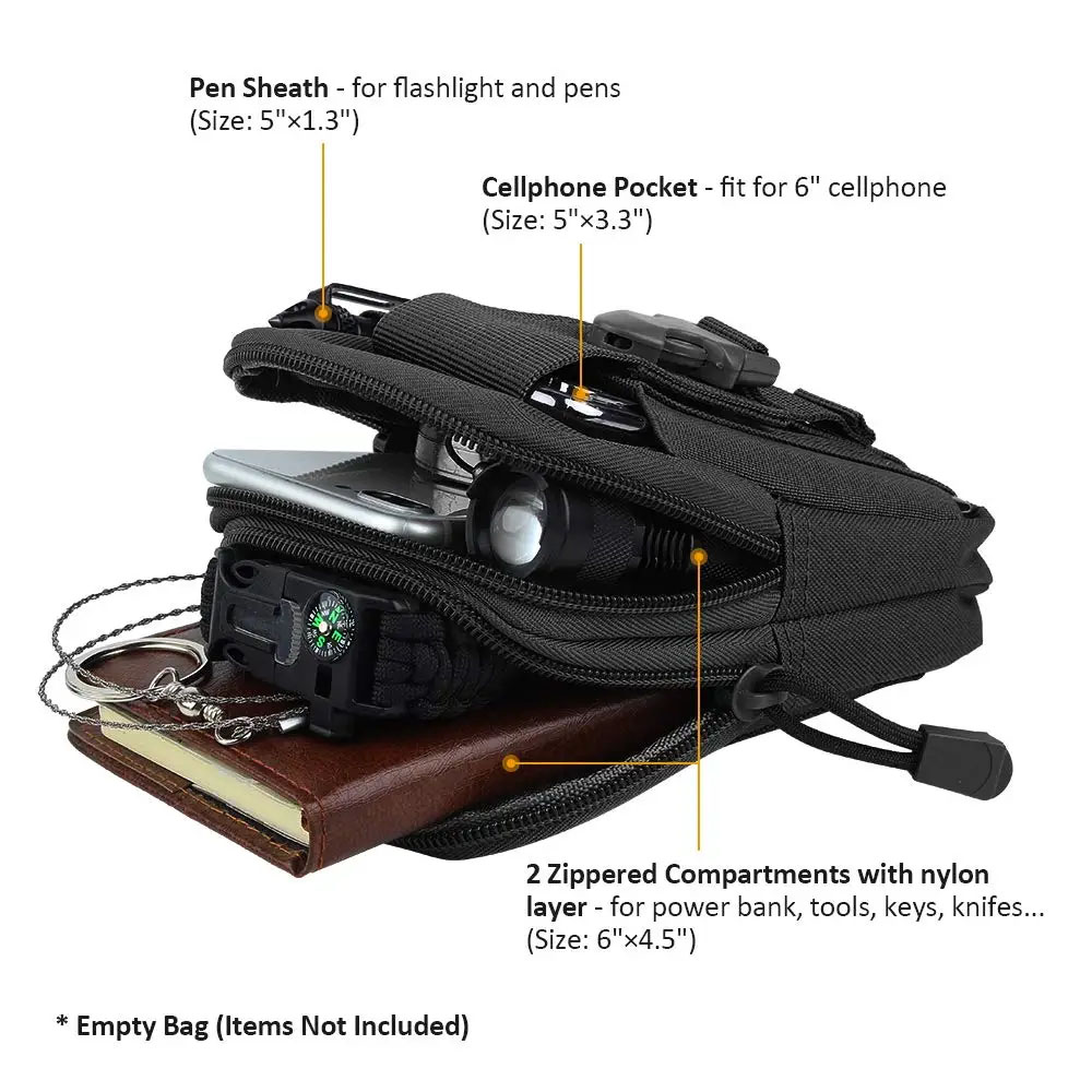 Bolsa de Cintura Táctica para  - Edc Carry Pouch reseña y precio